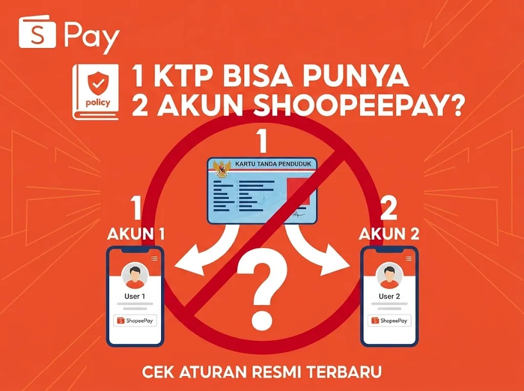 Apakah 1 KTP Bisa Punya 2 Akun ShopeePay