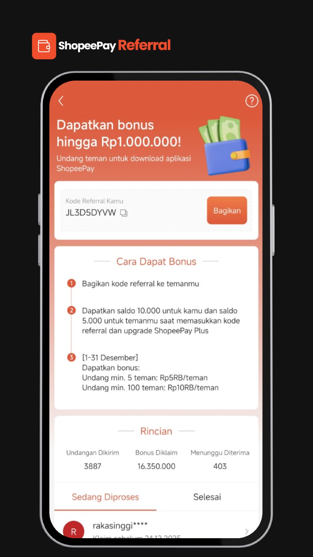 kode referral shopeepay terbaru hari ini