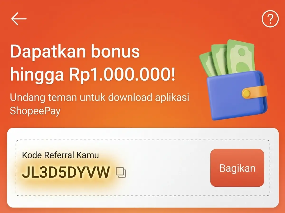 Kode Referral ShopeePay yang Aktif Hari Ini