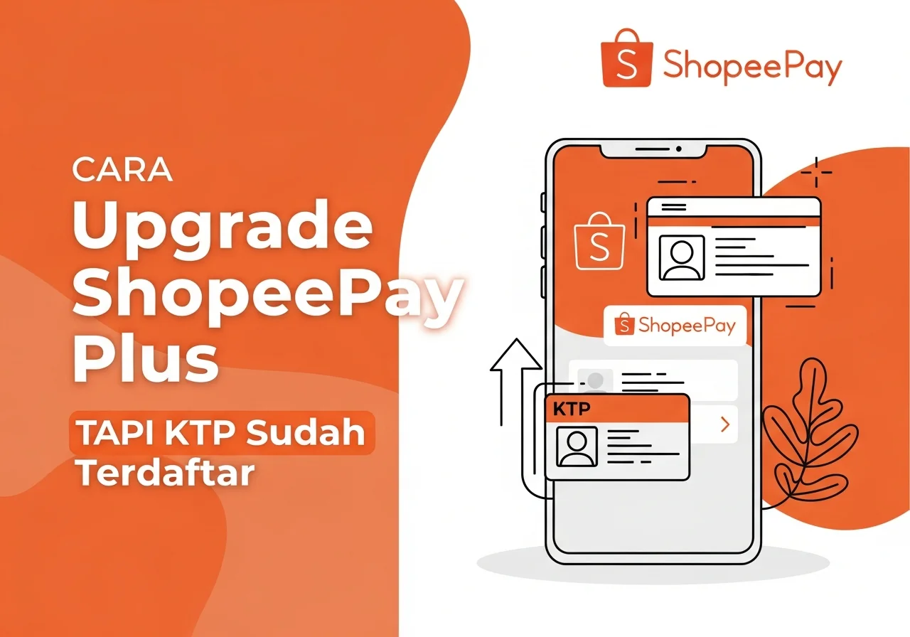 Cara Upgrade ShopeePay Plus Tapi KTP Sudah Terdaftar